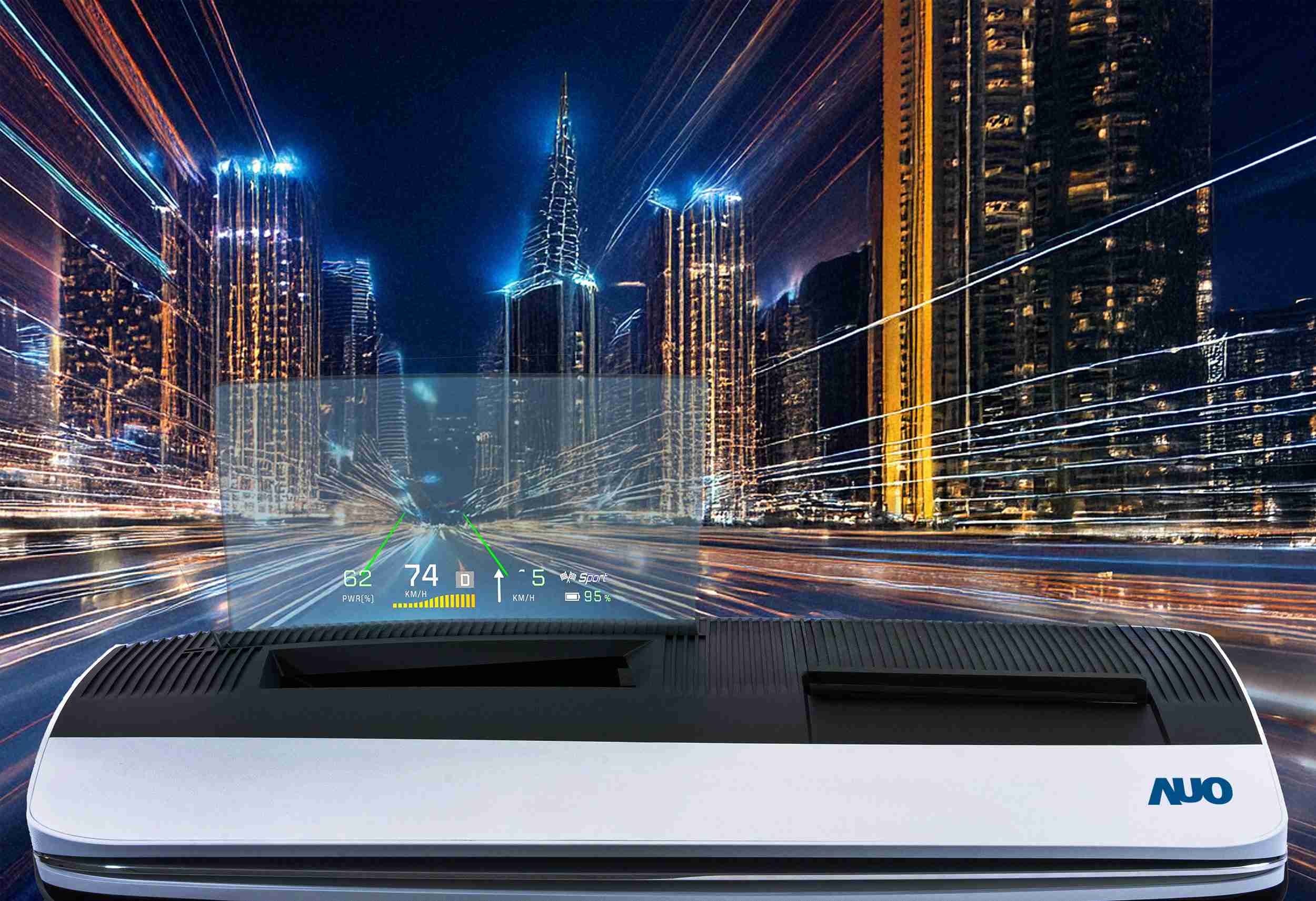 尊龙集团推出13吋Micro LED抬头显示器，，，提供高入眼亮度、、、、高色彩饱和度的显示质量，，在阳光下或黑暗中都清晰可见，，，，并利用Micro LED模块体积小的优势，，，解决车用空间有限的痛点